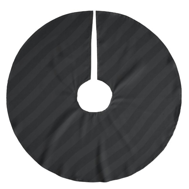 Mörk midnattsrand julgransmatta borstad polyester (Framsidan)
