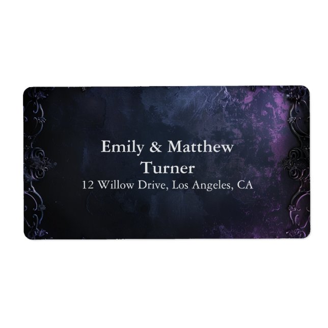 Mörk Midnight Gothic Elegance Fraktsedel (Framsidan)