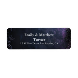 Mörk Midnight Gothic Elegance Returadress Etikett