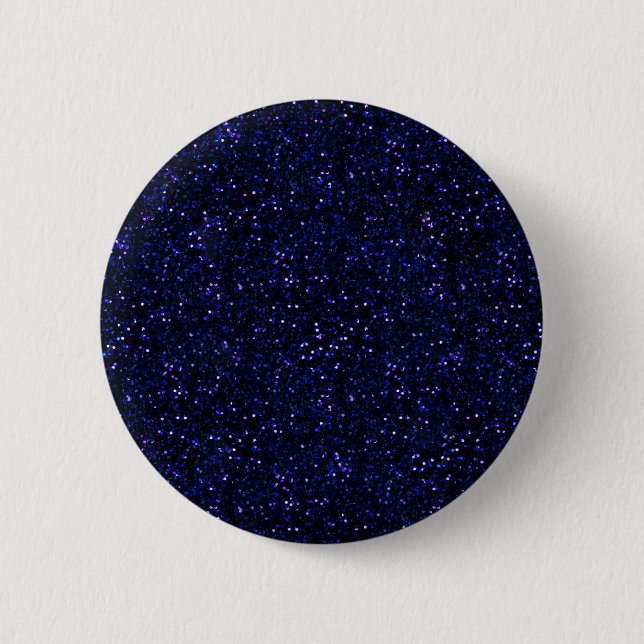 Mörk Midnight Indigo Blue Glitter Knapp (Framsida)