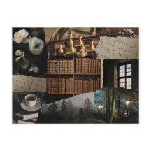 Mörk / mjuk akademisk scrapbook collage