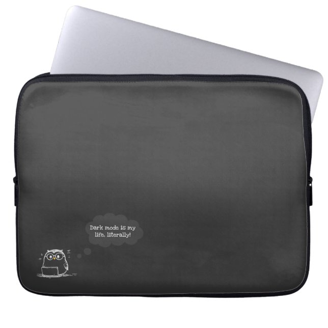 Mörk Mode Uggla bärbar dator Fodral för tekniska e (Framsidan)