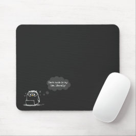 Mörk Mode Uggla Mousepad for Tech Enthusiast Musmatta