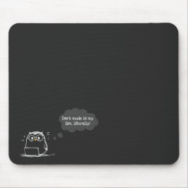 Mörk Mode Uggla Mousepad for Tech Enthusiast Musmatta