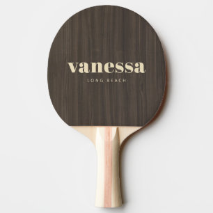 Mörk Modern Trä Minimal Modern Klassisk Namn Pingisracket
