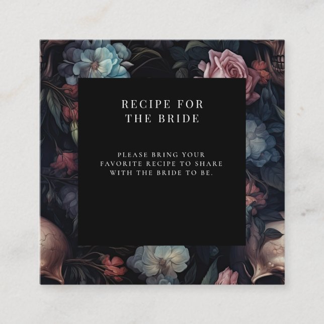 Mörk - Möhippa för Moody Blommigt,  Tilläggskort (Framsida)