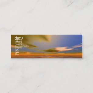 MÖRK/moln i Dreamscape Science fiction Mini Visitkort