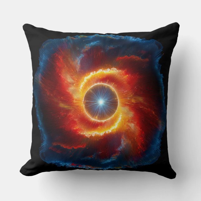 Mörk moln och glödlampor som omger ett spinningorb kudde (Framsida)