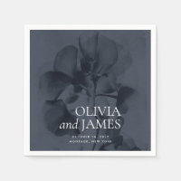 Mörk Moody Botaniska Mörk blått Bröllop Namn