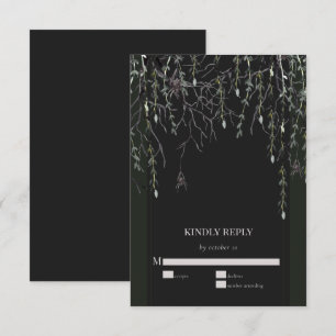 Mörk Moody Gothic Bröllop OSA Kort