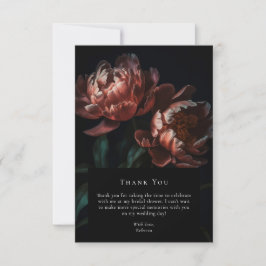 Mörk Moody Möhippa för svartvit Blommigt, , foto Tack Kort