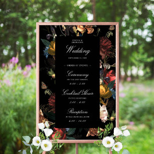 Mörk Moody Romantisk Blommigt Nederländska Bröllop Poster