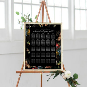 Mörk Moody Romantisk Blommigt Nederländska Bröllop Poster
