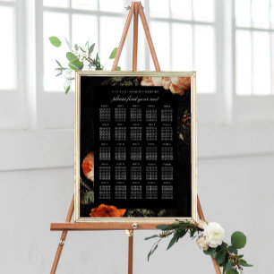 Mörk Moody Romantisk Blommigt Nederländska Bröllop Poster