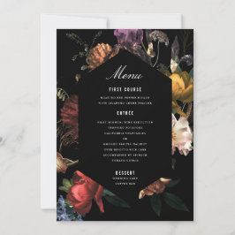 Mörk Moody Romantisk Blommigt Nederländska Painter Inbjudningar