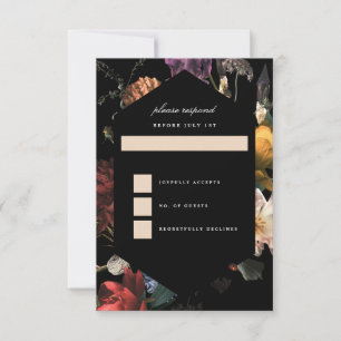 Mörk Moody Romantisk Blommigt Nederländska Painter OSA Kort
