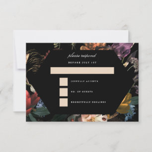 Mörk Moody Romantisk Blommigt Nederländska Painter OSA Kort