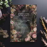 Mörk Moody romsk Blommigt - bröllopsmottagning Inbjudningar<br><div class="desc">Ett dramatiskt men elegant val för dig lyckligtvis allt efter Party - den här mörken är en moody romantisk inbjudan till blommigtens bröllop som anger tonen för en sofistikerad elegant firande om de nya lymferna som ska komma. Använda verktyg om du vill anpassa texten ytterligare eller ändra typsnitt eller teckensnitt...</div>