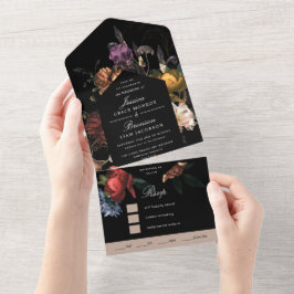 Mörk Moody romsk Blommigt Nederländska Painterly B
