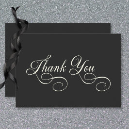 Mörk Moody Victorian Måne & Sol Bröllop Tack Kort