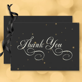 Mörk Moody Victorian Stars Bröllop Tack Kort