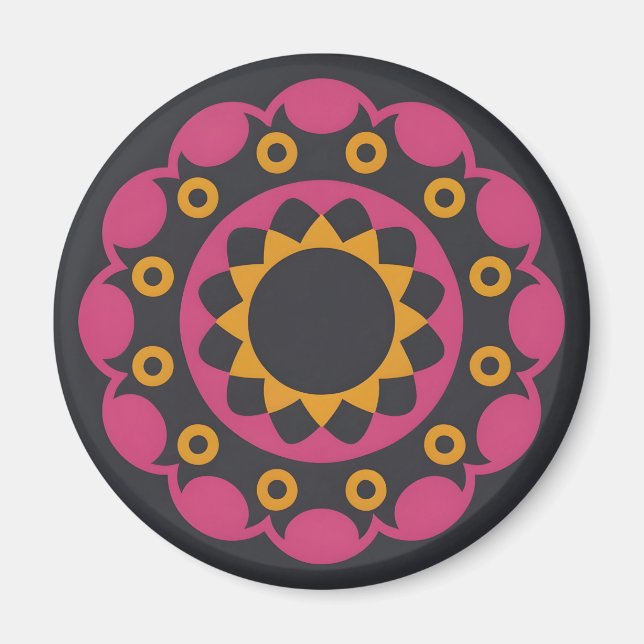 mörk mosaik magnet (Framsidan)