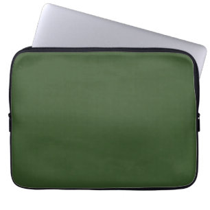 Mörk Moss Grönt Solid Färg Laptop Fodral