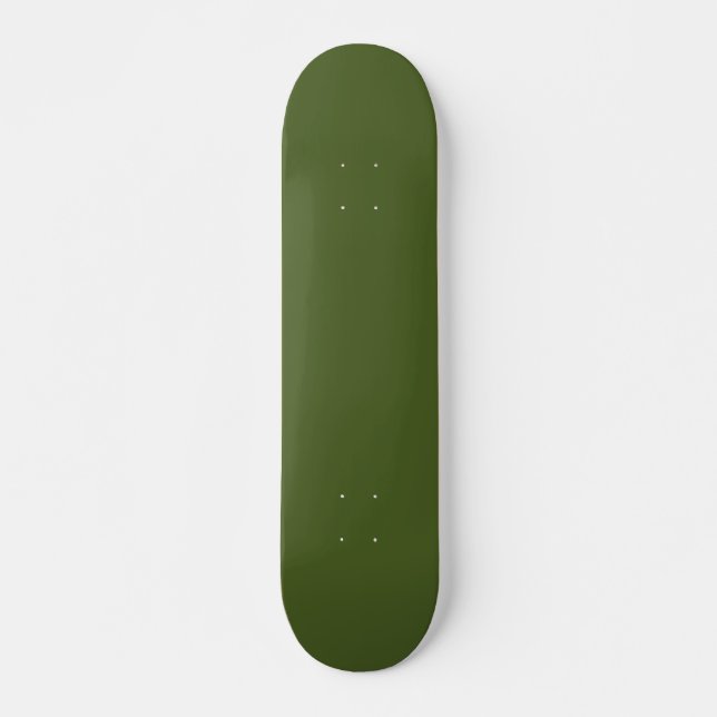 Mörk Moss Grönt Solid Färg Mini Skateboard Bräda 18,5 Cm (Framsida)