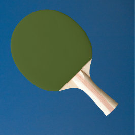 Mörk Moss Grönt Solid Färg Pingisracket