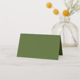 Mörk Moss Grönt Solid Färg Placeringskort