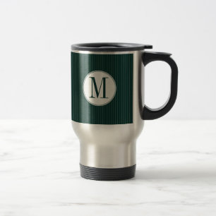 Mörk mugg för Monogram för krickastrecksingel