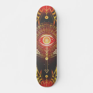 Mörk Mystical Arcane Öga of Eternity (Red) Skatebo Mini Skateboard Bräda 18,5 Cm