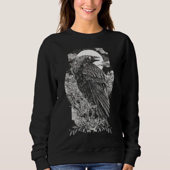 Mörk Mystisk Korp T Shirt (Framsida)
