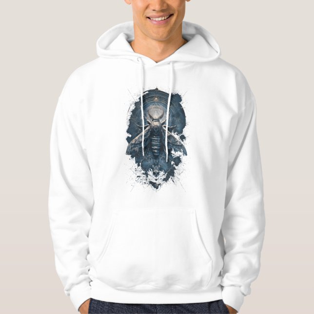 Mörk Mystisk Moth Häxig Grunge Tröja Hoodie (Framsida)