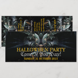Mörk Nattängel Halloween-fest Invitation Inbjudningar
