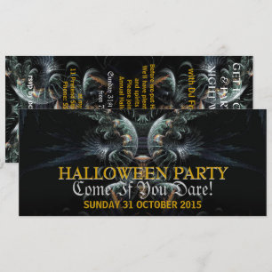 Mörk Nattängel Halloween-fest Invitation Inbjudningar