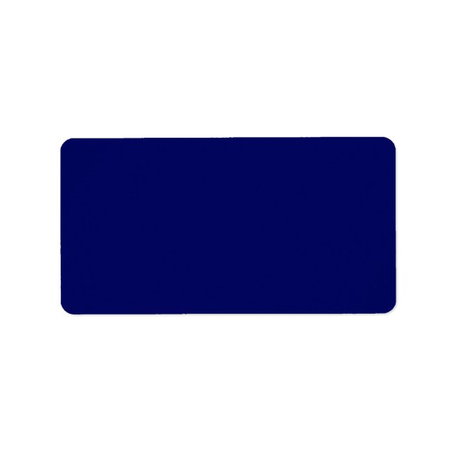 Mörk Navy Solid Färg Adressetikett (Framsidan)