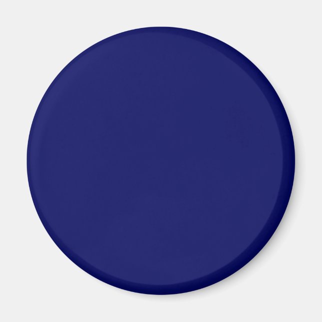 Mörk Navy Solid Färg Magnet (Framsidan)