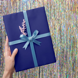 Mörk Navy Solid Färg Presentpapper