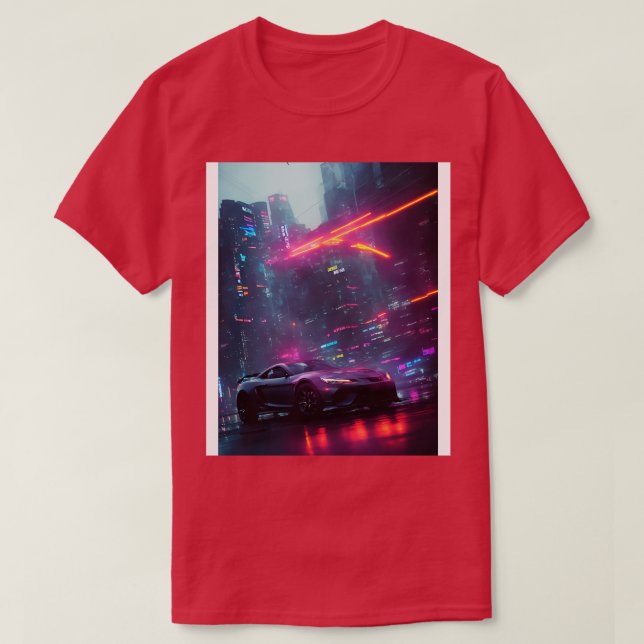Mörk Neon City Sports 26 T Shirt (Design framsida)
