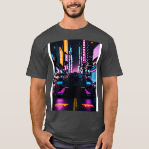 Mörk Neon Sports i japansk Neon City 20 T Shirt