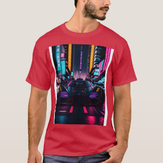 Mörk Neon Sports i japansk Neon City 23 T Shirt