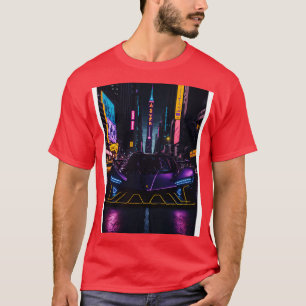 Mörk Neon Sports i japansk Neon City 25 T Shirt