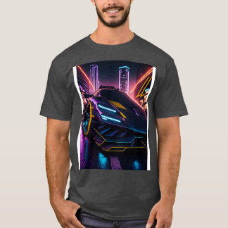 Mörk Neon Sports i japansk Neon City 27 T Shirt