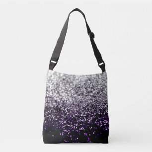 Mörk Night Lila Black Silver Glitter #1 Axelväska