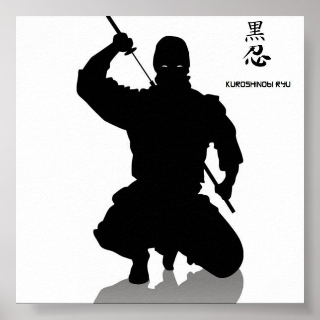 mörk ninja, shhinnob poster (Framsidan)
