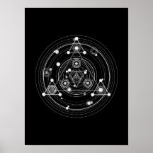 Mörk occult stil helig geometry