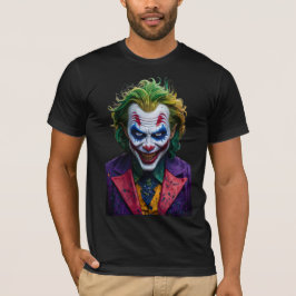 Mörk och Fungerande Joker Porträtt T-Shirt-design T Shirt
