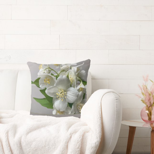 Mörk och lätt Grått med vitt Kudde (Soffa)