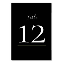 Mörk och Moody Bordsnummer i det moderna Bröllop